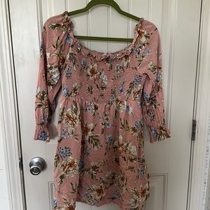 Pink floral xhilararion dress